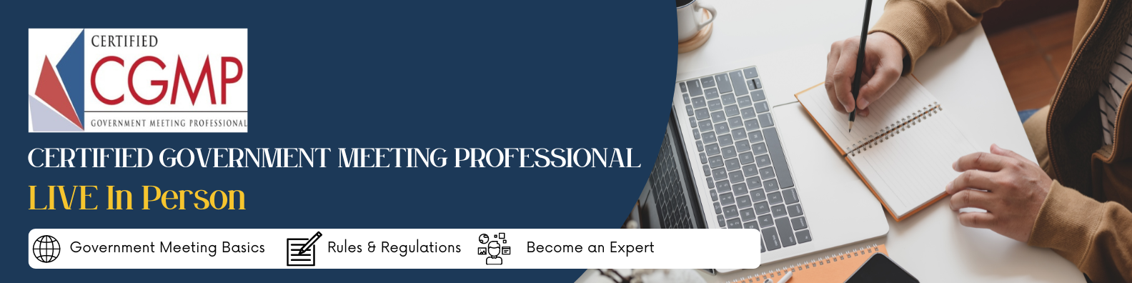 Certified Government Meeting Professional (CGMP) - Live In Person September 2025